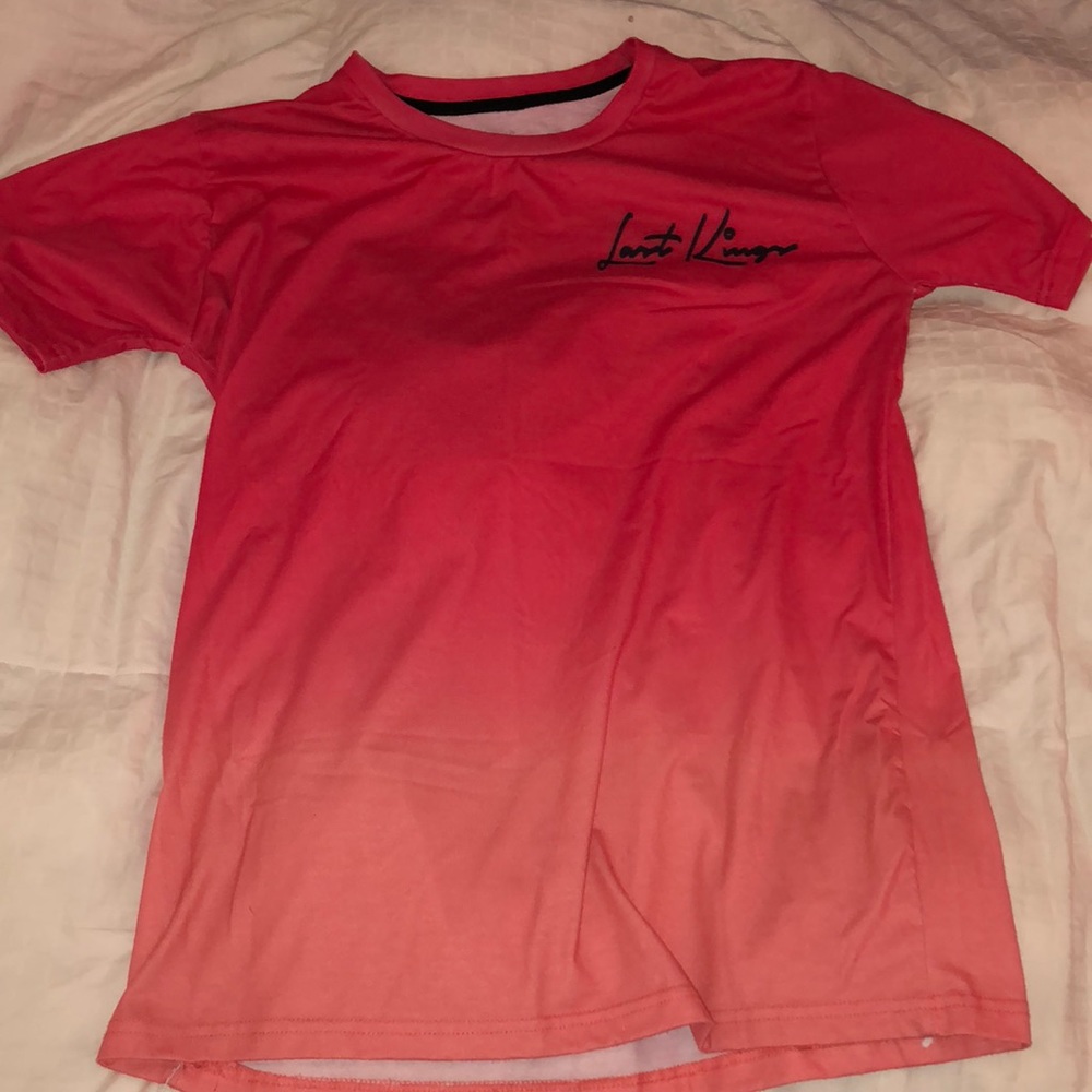 Red fade tee shirt